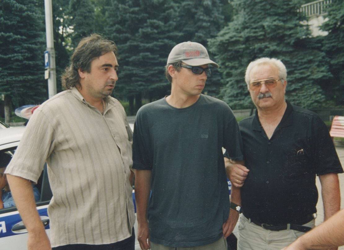 Слева направо - Борис Дзасохов, Сергей Бодров и Андрей Айрапетов