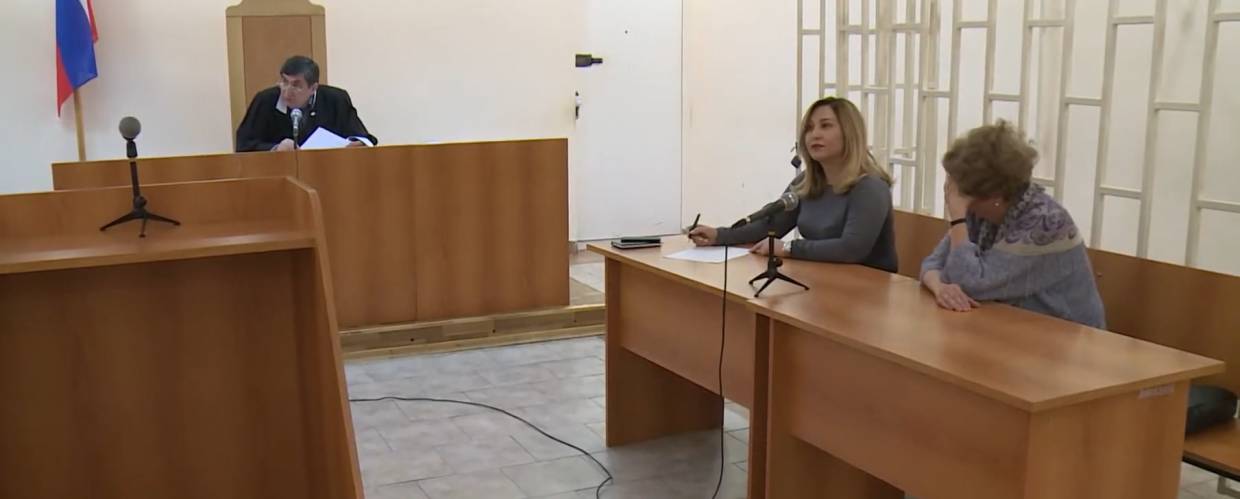 Судебный процесс по делу Людмилы Меликовой (фото: ГТРК Алания)
