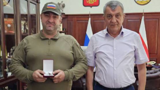 Сослан Андиев награжден медалью «Во Славу Осетии»