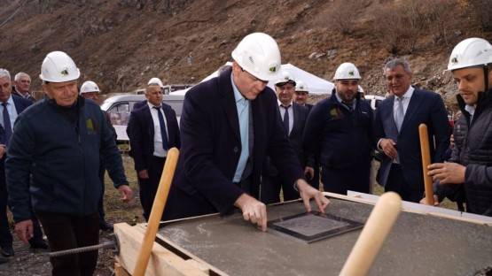 В Северной Осетии заложили первый куб бетона в строительство малой ГЭС «Барс»