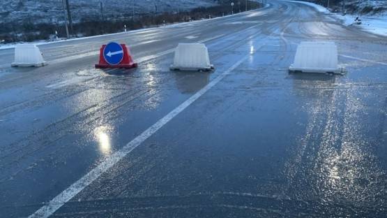 Трассу от Малгобека до Зильги перекрыли из-за сильного снегопада
