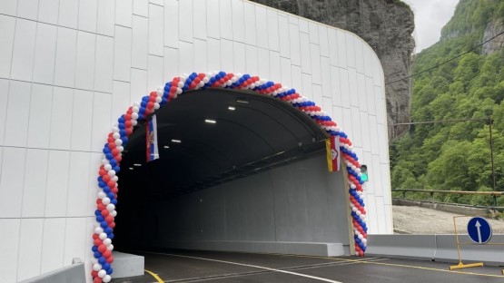 В Северной Осетии после реконструкции открыли тоннель на дороге «Чикола – Мацута – Комы-Арт»