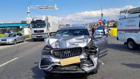В Северной Осетии в ДТП с участием двух автоледи пострадал один человек