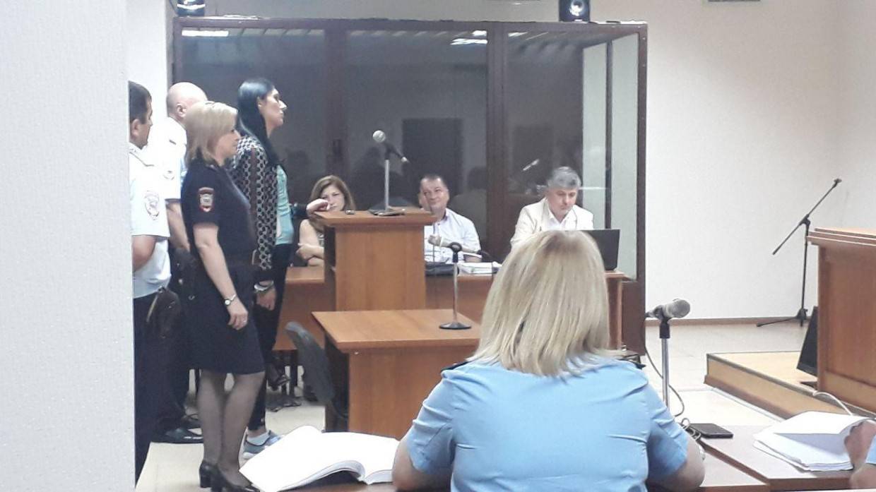 Алла Битиева дает показания в суде