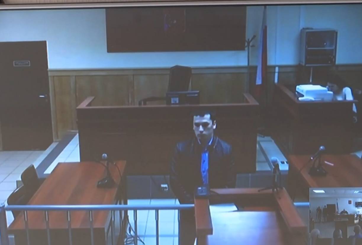 Хетаг Кочиев дает показания по видеосвязи
