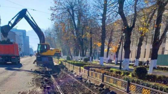 На проспекте Мира начата реконструкция трамвайных путей