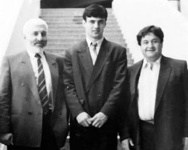 Сдева направо - Олег Тезиев, Валерий Хубулов и Алан Чочиев